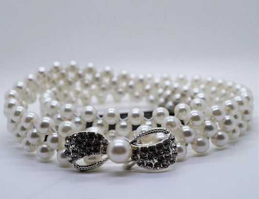 Pearl Ribbon Belt
