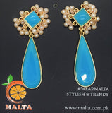Malta crystal With Pearl Earrings