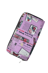 UK Printed Clutch With Mobile Pouch