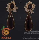 Malta  Crystal With Pearl Earrings