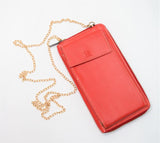 Red Clutch with Mobile Pouch