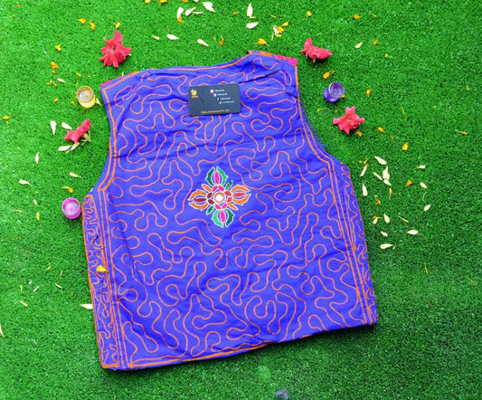 Malta Traditional Embroidery Koti With Multi Colors