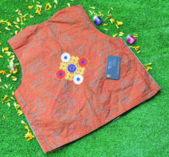 Malta Traditional Embroidery Koti With Multi Colors