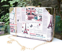 UK printed Box Bag
