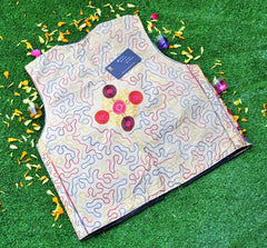 Malta Traditional Embroidery Koti With Multi Colors
