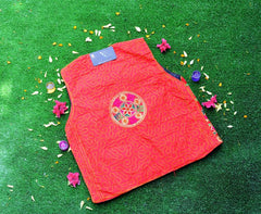 Malta Traditional Embroidery Koti With Multi Colors