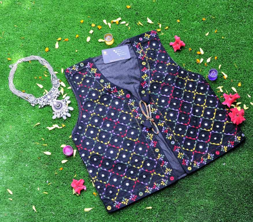 Malta Traditional Embroidery Koti With Multi Colors