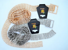 Malta New Design Rhinstone Belt With Beautifull Square Shape Buckle-(05-05-00-03)
