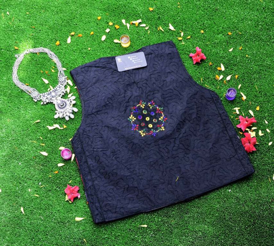 Malta Traditional Embroidery Koti With Multi Colors