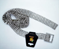 Malta New Design Rhinstone Belt With Beautifull Square Shape Buckle-(05-05-00-03)