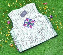 Malta Traditional Embroidery Koti With Multi Colors