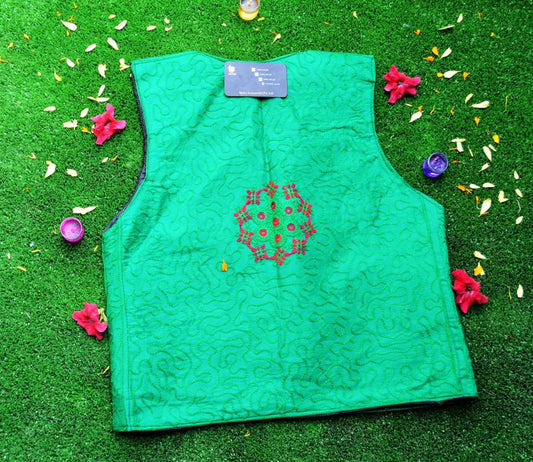 Malta Traditional Embroidery Koti With Multi Colors