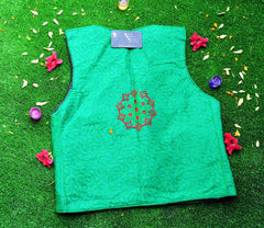 Malta Traditional Embroidery Koti With Multi Colors