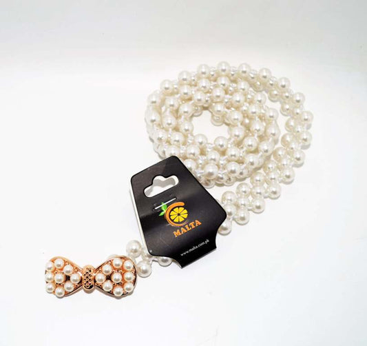 Malta Elegent Bow Design Pearl Belt