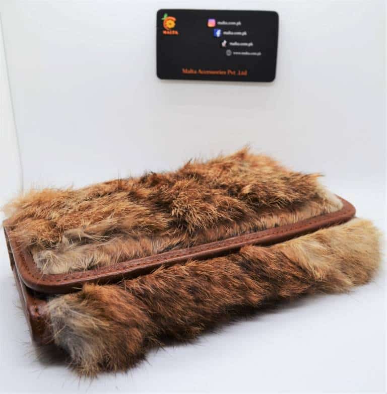 Rabbit skin women wallet