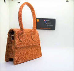 Malta Mini Bag-Brown Cream  Tecture