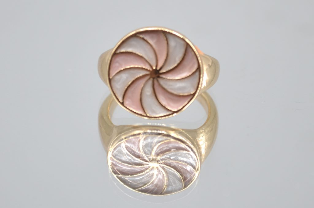 Spin Style Multi Colour Enamel  Ring