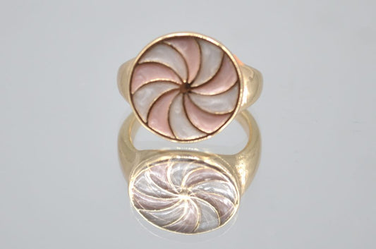 Spin Style Multi Colour Enamel  Ring