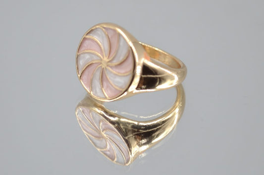 Spin Style Multi Colour Enamel  Ring