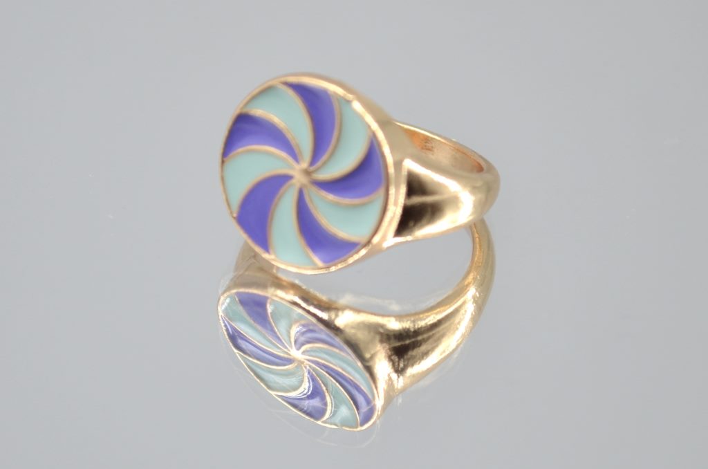 Spin Style Multi Colour Enamel  Ring