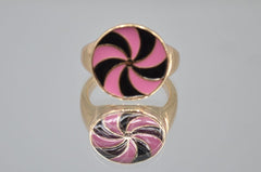 Spin Style Multi Colour Enamel  Ring
