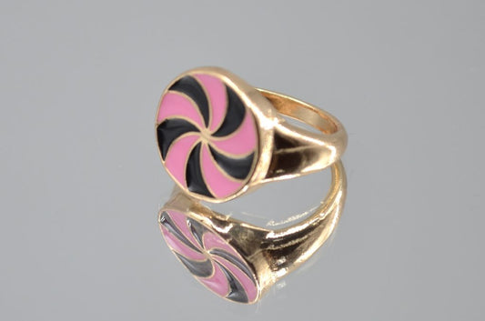 Spin Style Multi Colour Enamel  Ring