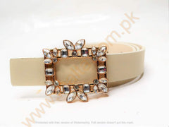 Malta Leather Rhinestone Belt