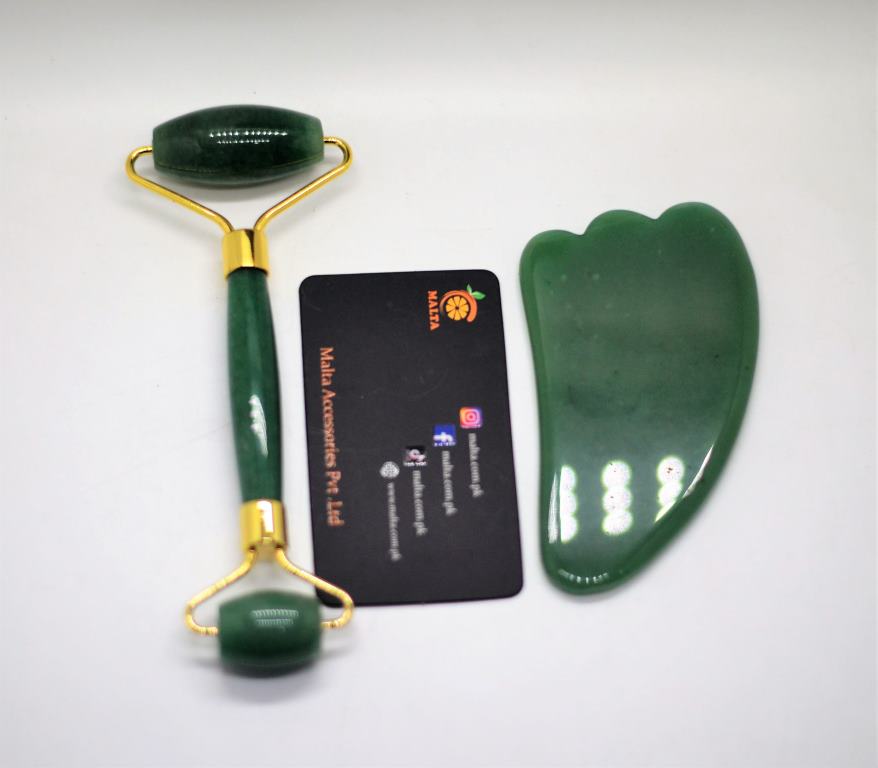 JADE ROLLER WITH  GUA SHA