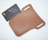 leather belt pouch for mobile(brown)