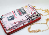 uk printed clutch & mobile pouch
