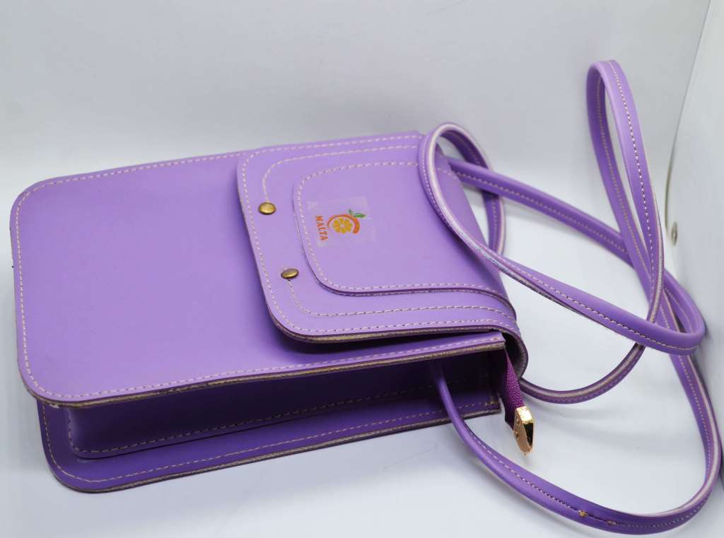 Purple  crossbody & belt pouch