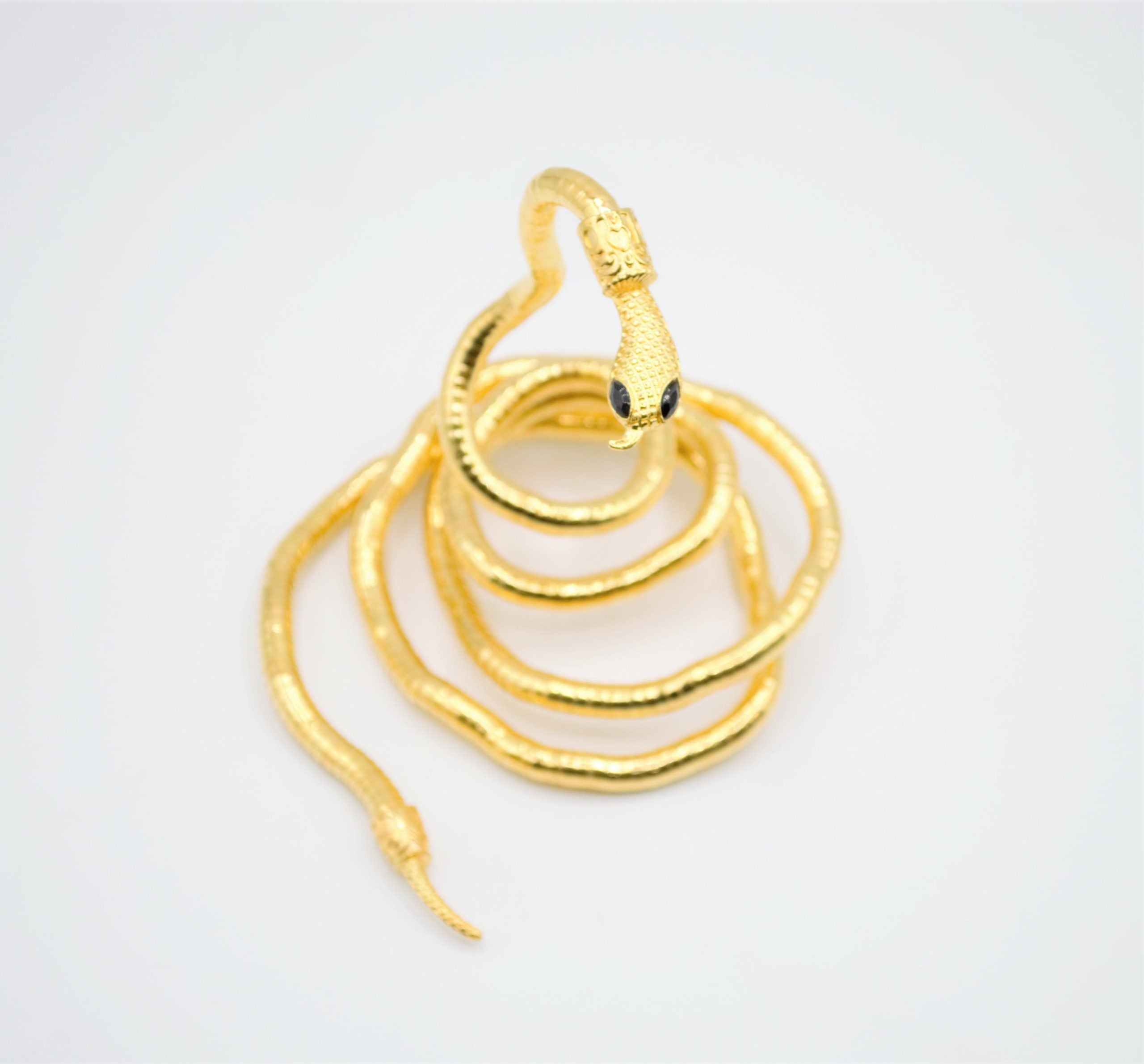 Multi Layer Snake Nacklace-Golden