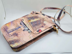 Auto printed crossbody & belt pouch