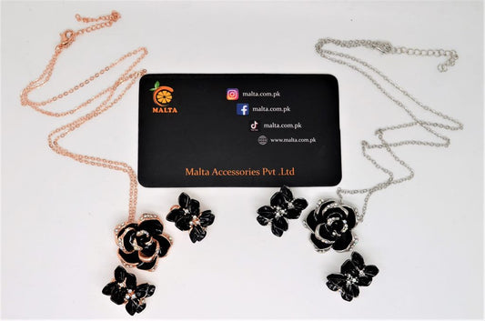 Flower Pandent with earings