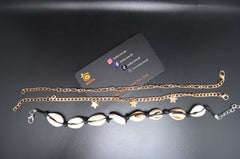Sea Shells Multi Layer Anklet