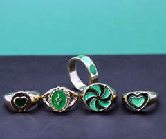 Set Of Enamel Ring