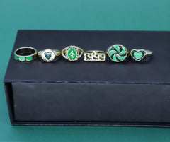 Set Of Enamel Ring