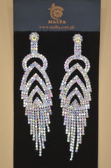 Rhinestone Elegant Floral Tassel Earring