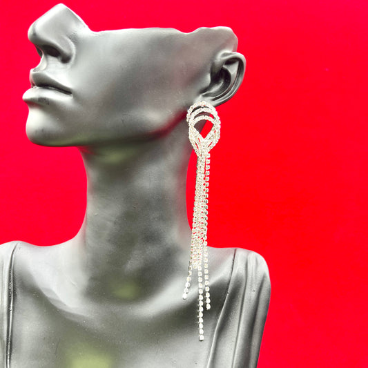 Tassel Rhinestone Earrings