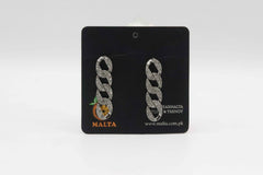 Silver With Stone Earring