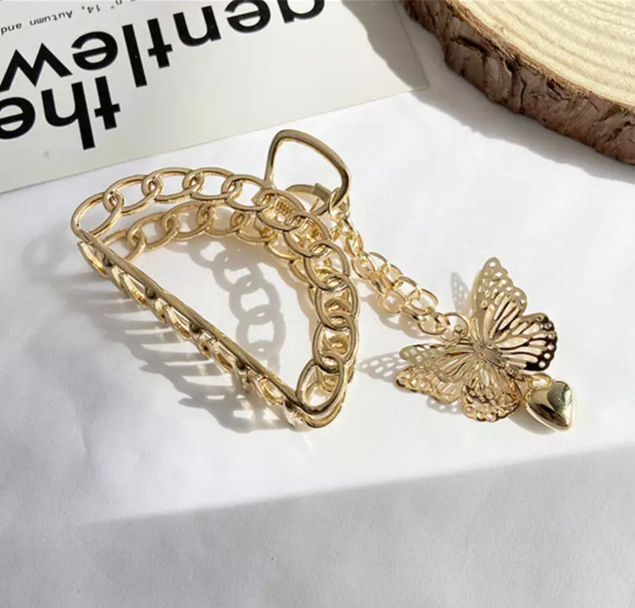 Butterfly O Ring Hair Clip