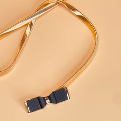 Metallic Belt Black Buckle