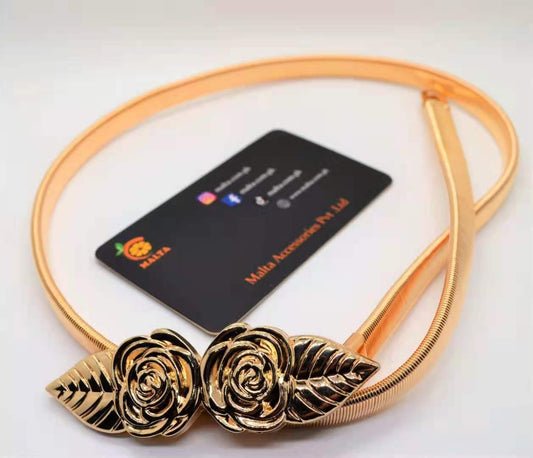 Metallic Belt Rose