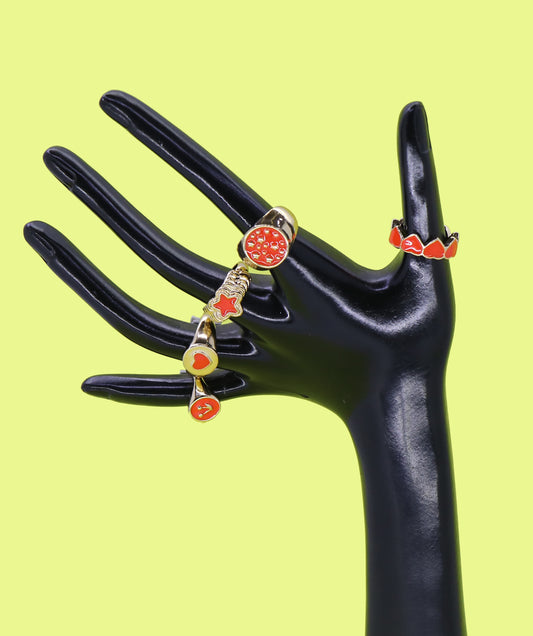 Set Of Enamel Ring