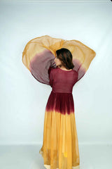 Maroon Dye & Tie Maxi