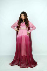 Pink Dye & Tie Maxi
