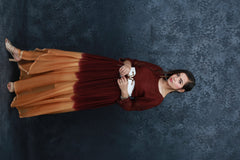 Mehroon Gold-Maxi