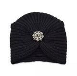 Woolen Turban cap (Black color)
