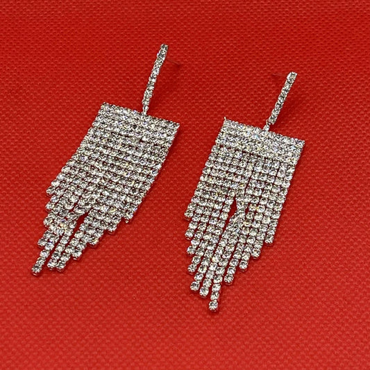 Tussel Rhinestone Earrings