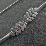 Metallic Belt Silver Leaf